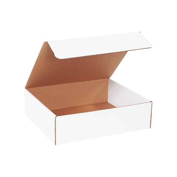 Box Packaging Corrugated Literature Mailers, 14"L x 12"W x 4"H, White ML14124 - main